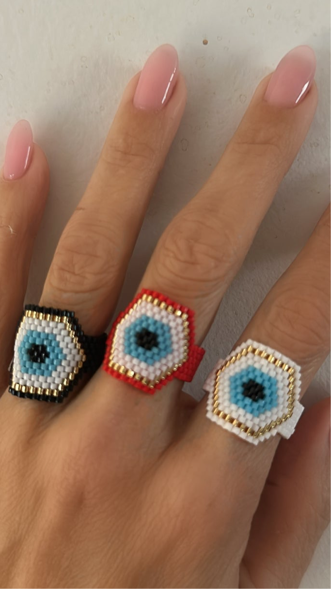 Anillos con ojo turco