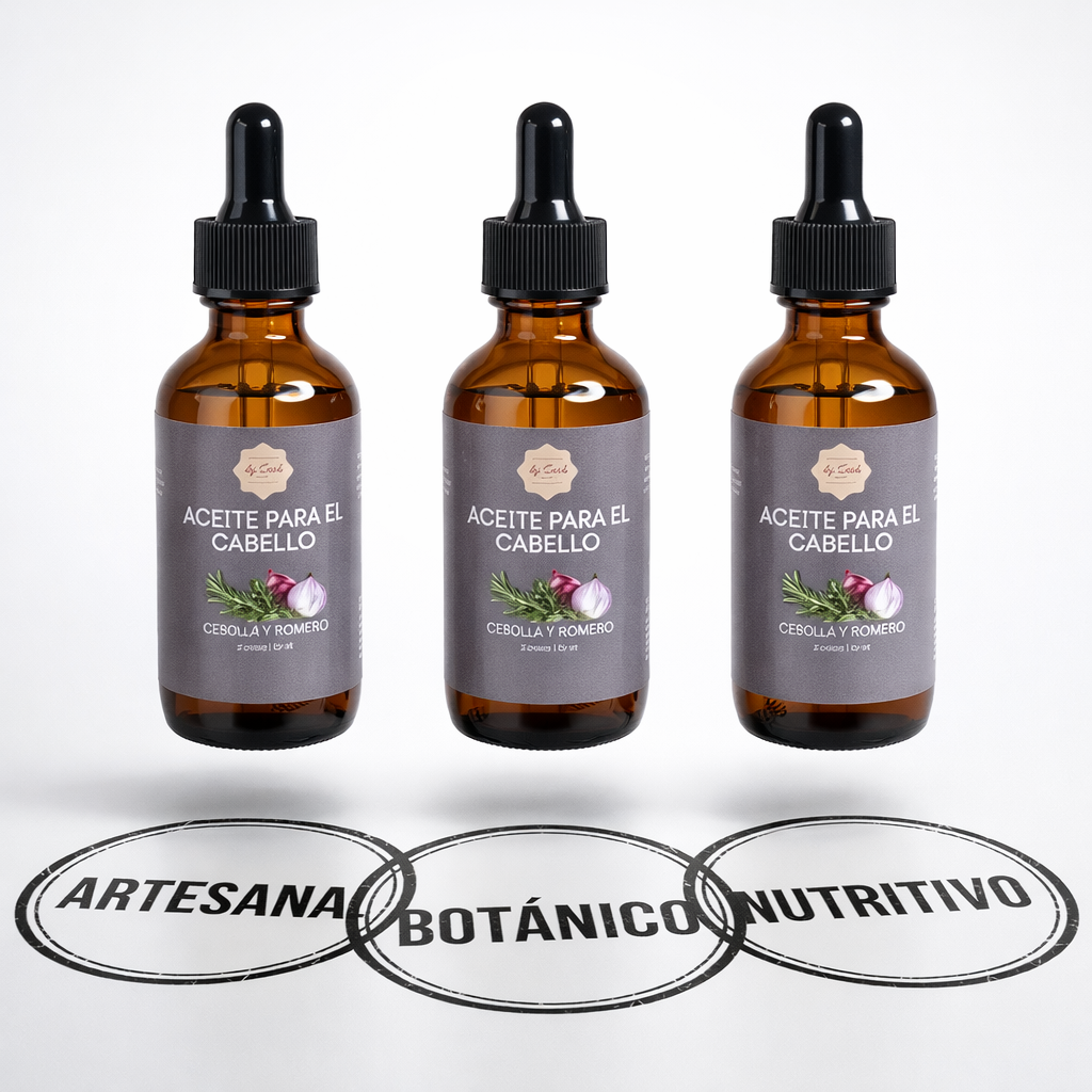 Aceite para el cabello de Romero y Cebolla