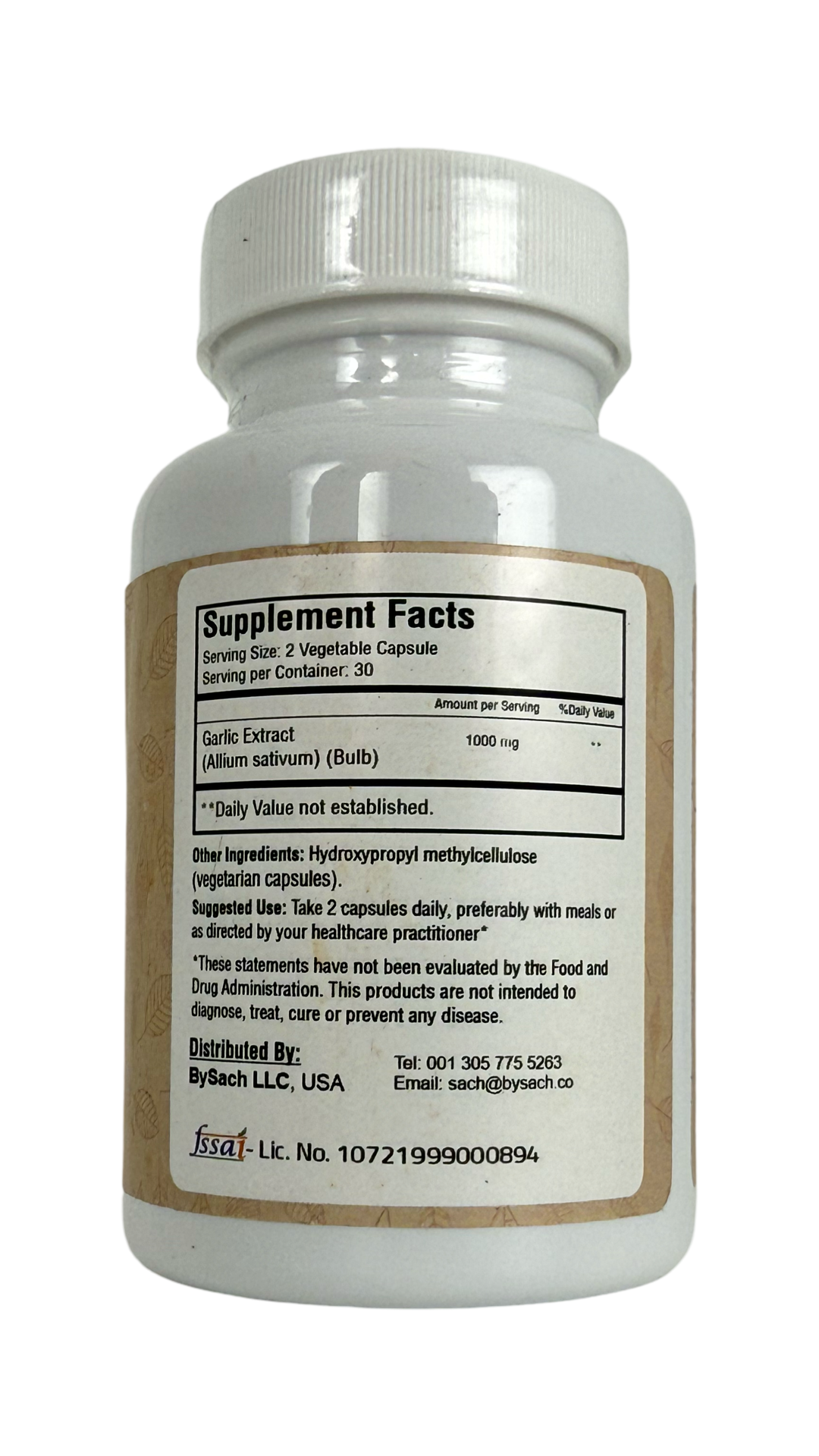 Ajo deshidratado Capsulas | Dehydrated Garlic Capsules