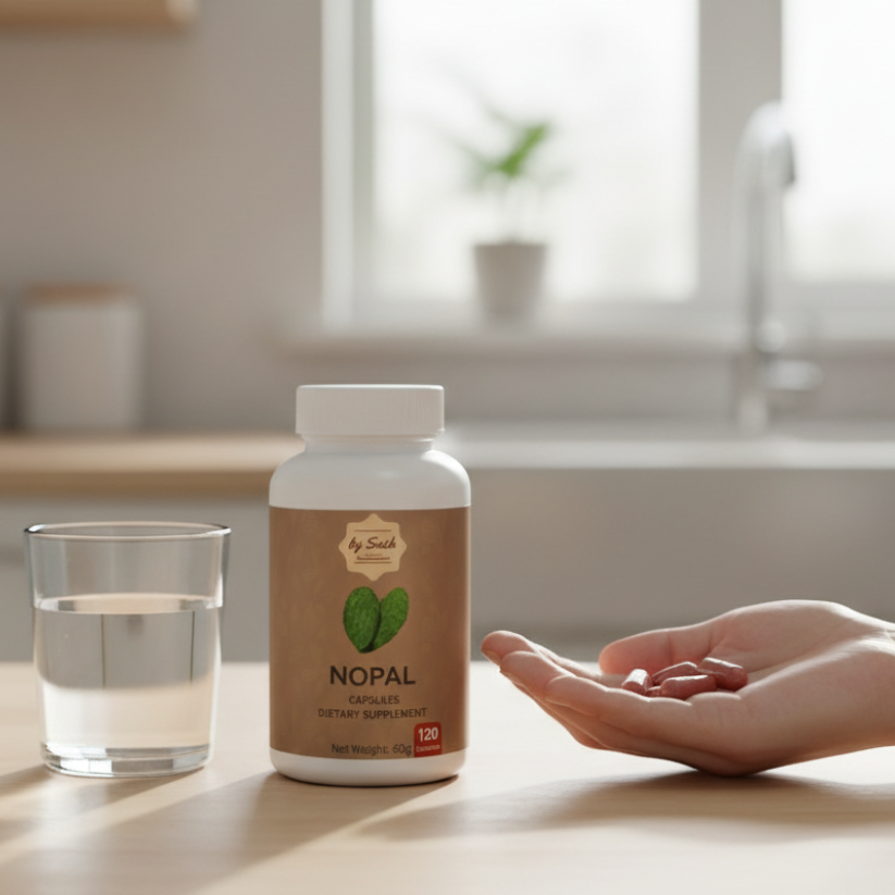 Capsulas de Nopal - Apoyo diario para metabolizar azúcares y carbohidratos