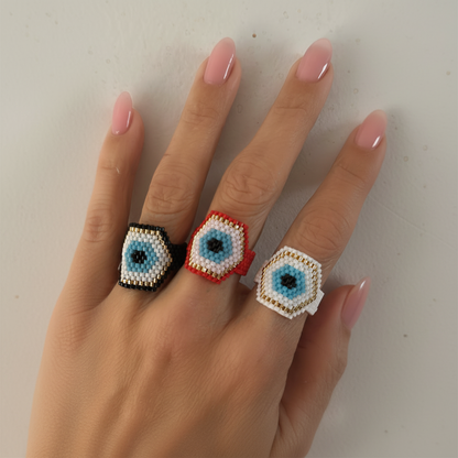 Anillos con ojo turco