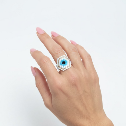 Anillos con ojo turco