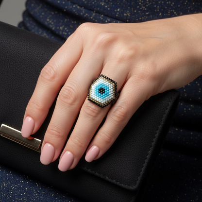 Anillos con ojo turco