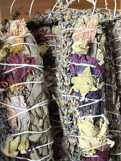 Sahumerio de Salvia, Lavanda y flores | Sage, Levander and Flowers Smudge