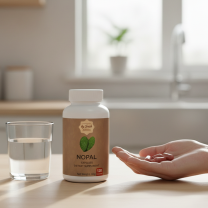 Capsulas de Nopal - Apoyo diario para metabolizar azúcares y carbohidratos