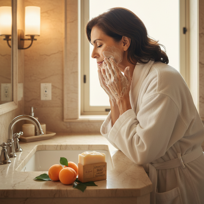 Jabón de Albaricoque – Nutrición luminosa para piel seca