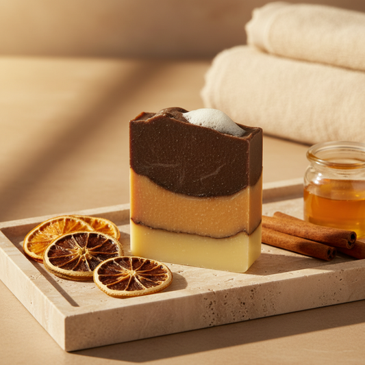 Jabón de Naranja, miel y Canela - Energía para pieles apagadas